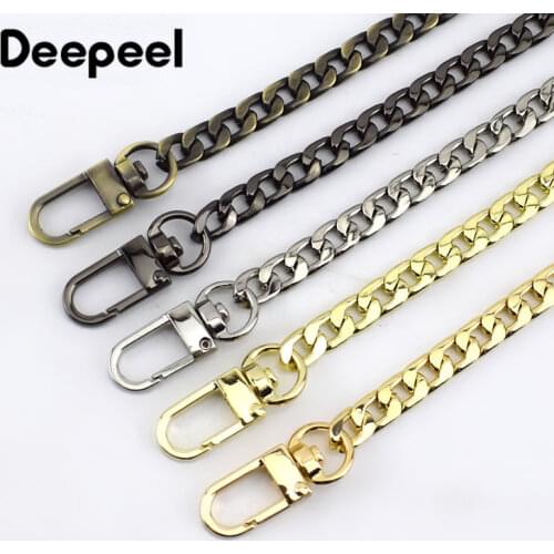 Deepeel 10mm Metal Bag Chain Clasp Buckles DIY Shoulder Bag Straps Belt Hardware Accessories Replacement Parts for Handbag