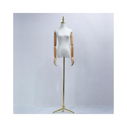 3style Wood Hand Color Female Full Head Mannequin Body Stand Wedding Dress Sewing Base Flexible Women,Adjustable Rack 1PC D399