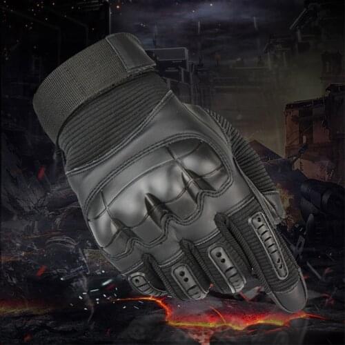 Touchscreen Leather Motorcycle Gloves Motocross Tactical Moto Motorbike Pit Biker Protective Gear Racing Full Finger Glove Men