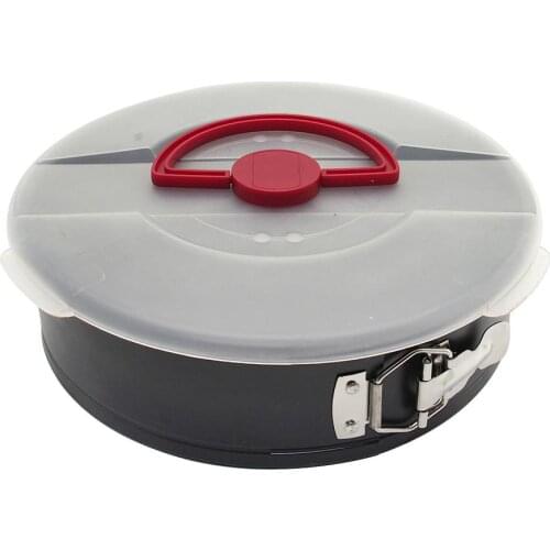 10inch Round Baking Dishes & Pans Non-stick Removable Bottom Latch Cake Pan Lid Bake Mold Bakeware формы для выпечки