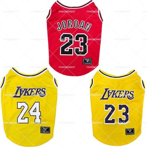 Summer Pug Basketball Vest for Yorkies Pet Dog Clothes for Small Dogs Clothing Puppy Breathable Vest Chihuahua Tshirt PC1555