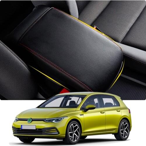 LFOTPP Car Armrest Box Cover For GOLF 7 MK7 2013-2019 Central Control Armrest Storage Box Pad Auto Interior Accessories
