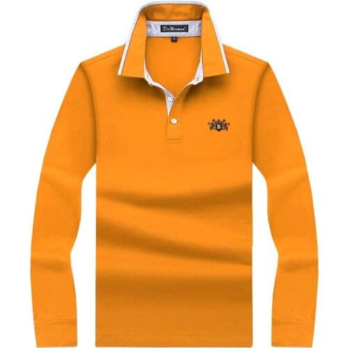 暖念初心 Long Sleeve Polos For Men