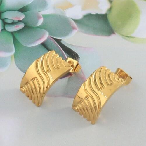 Fashion Stainless Steel Jewelry Stud Earrings For Woman & Girl Party Gift Free Shipping Joyas Store ERYZ067