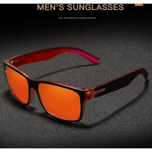 Polarized Sunglasses Mens Large Square Driving Shades Male Sun Glasses Camping Hiking Fishing Classic Sun Glasses UV400 Eyewear