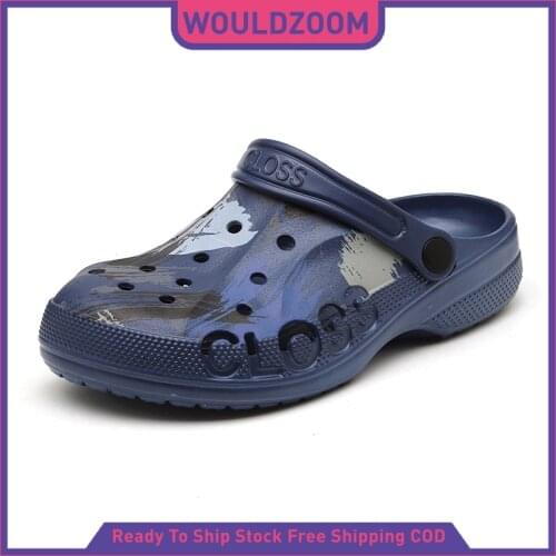 2021 New Sandals Mens Crocks Summer Beach Flat Slippers Eva Hole Shoe Croc Clogs Crocse Shoes Man Unisex Couple Shoes Sandalias