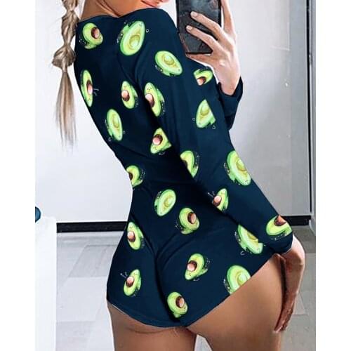 2020 New Women Summer One Piece Pajamas Nightwear Long Sleeve Pajamas Sleepwear Pyjamas Nightwear Romper Jumpsuit