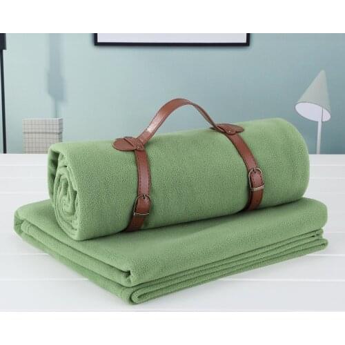 Polar Fleece Warm Bed Cover Office Outdoors Travel Camping Picnic Throw Blankets Microfiber Portable Fluffy Yoga Blanket