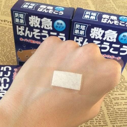 2021 New 50Pcs Breathable Waterproof Bandage Band-Aid Hemostatic Adhesive Sport Outdoor