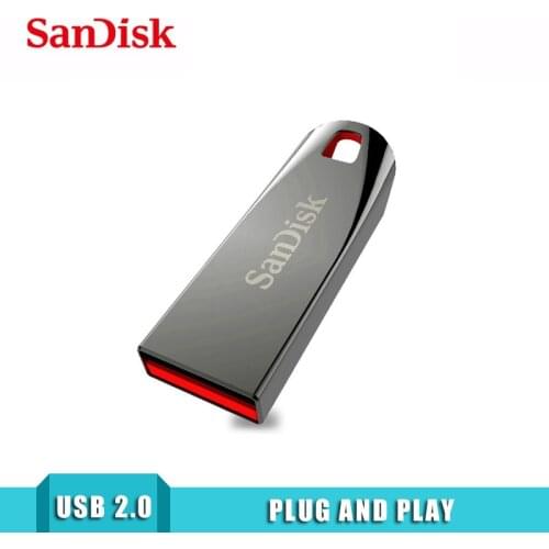 SanDisk Metal Flash Drive 16gb 32gb Pendrive High Speed Waterproof Car Music Disk on key Thumb Driver 64GB 128gb 256gb