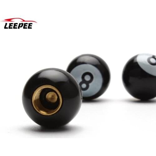 Eight ball caps Tire Air Valve Cap Air Valve Stem 4Pcs/Set For Auto Car Truck Motorcycle Wheel Rims Wheel dust caps