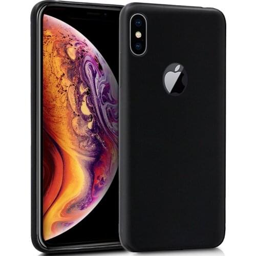 Silicone case iphone XS Max (Black, soft, shockproof, re