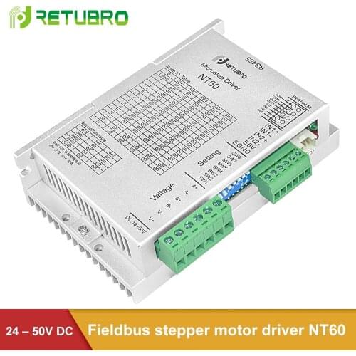 RS485 Modbus High-performance Stepper Driver Nema 24 NT60 Speed Control with S type acceleration and deceleration command