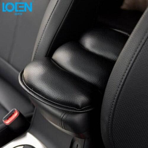 LOEN 1PC Car Central Armrest Console Box Pad Cover Cushion Protective Case Arm Rest Seat Box Padding Automobiles Seat Cover