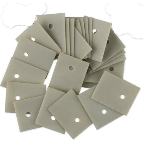 10pcs/lot Aluminum Nitride Ceramic Sheet Thermal Insulating Ceramics Plate TO-220/247/264/3P/3 High Power Radiator