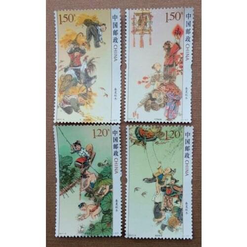 4 PCS SET Spring Summer Autumn and Winter Four Seasons 2017-6 China Post Stamps Postage Collection