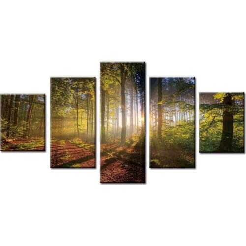 5 Panels Pastoral landscape series Canvas Print Painting Modern Canvas Wall Art for Wall Picture Home Decor Artwork