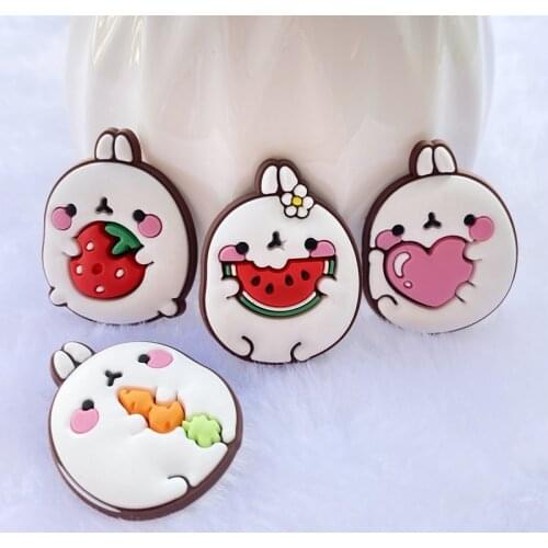 8/16pcs New Pattern Cute Cartoon Animals PVC Flexible Glue Flat Back DIY Scrapbook Embellishment Phone Craft Decoration F64