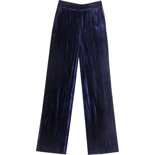Aonibeier Women's Velvet Trousers