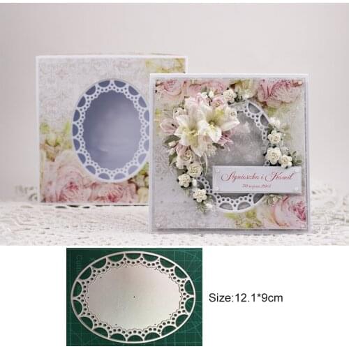 Basic Lace Christmas Border Frame Metal Cutting Dies Mould Scrapbook Dies for Greet Card Making Cut Paper Craft 2021 New