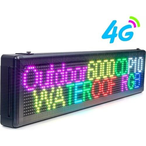 3G 4G Wifi Wireless Outdoor P10 LED Advertising Display RGB Programmable Message Long Distance Control LED Display Panel