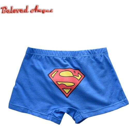 5 Pcs/lot Boys Boxer Childrens Cotton Underwear Cartoon Underwear Baby Boxers Costume Kids Short Panties Mixed Color