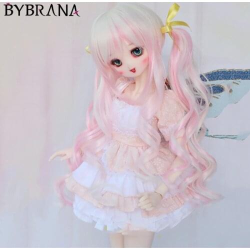 Bybrana Bjd Doll 1/3 1/4 1/6 High Temperature Silk Boy Long Hair