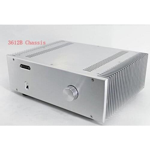 BZ3612 Silver All Aluminum Enclosure Preamplifier Case Class A Amplifier Chassis Power Amp Case DIY Box