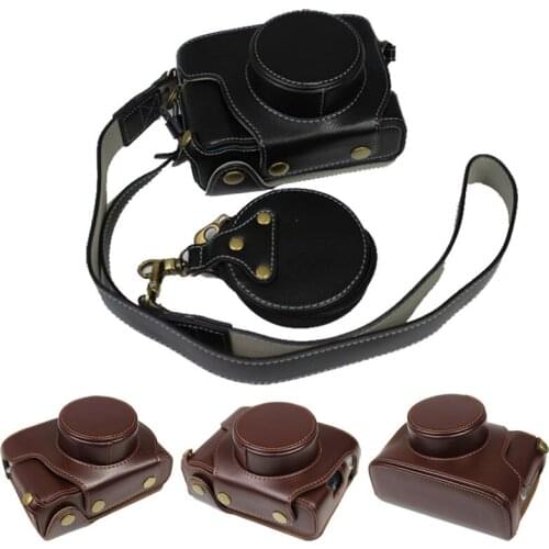 Full Cover Genuine Leather Camera Case For Fujifilm X100V X-100V Camera Bag With Bottom Battery Openning