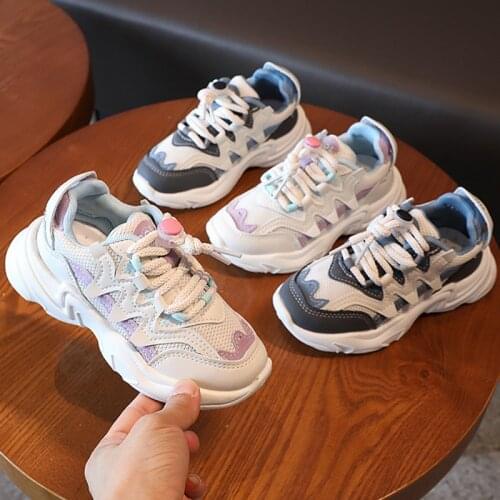 Childrens Autumn Soft-soled Sports Fashion Mesh Breathable Casual Running Shoes Sneakers Hot Non-slip Girls Boys Toddler Shoes