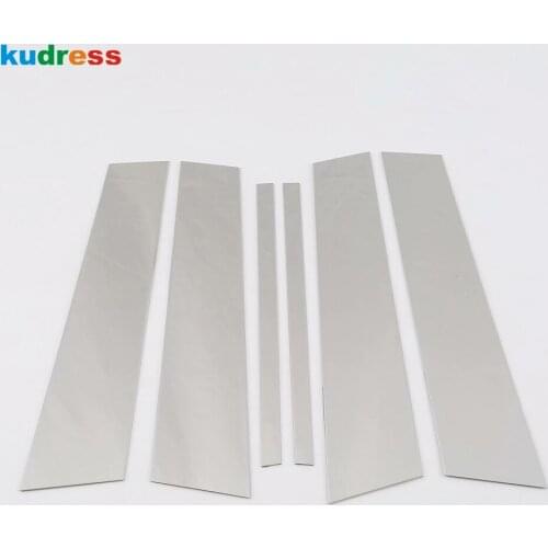 For VW For Volkswagen T-Roc TROC 2017 2018 2019 Stainless Steel Window Centre Pillar Cover Trim Sticker Car Styling Accessories