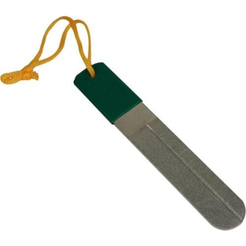 DMD Portable Diamond Whetstone Silver Fishing Gadgets Knife Sharpener Scissors Fruit knife Fish Hook Essential Sanding Tool