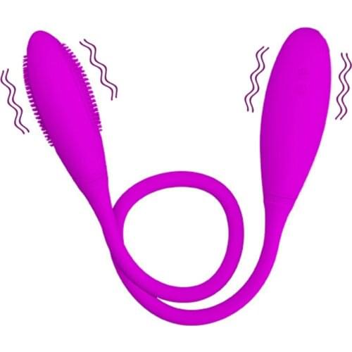 Silicone Dual Bullet Vibrators Anal Plug Vibrating Massager Lesbian G spot Vibrator Clitoris Stimulator Sex Toy For Woman Couple