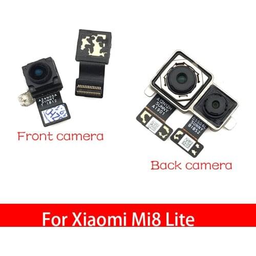 For Xiaomi Mi 8 Mi8 Lite Back Rear Camera Module Flex Cable +Front Facing Camera Replacement