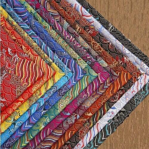 Mylb plum Blossom Cotton Fabric Meter Retro Brocade Geometric Handmade Patchwork Sewing Textiles