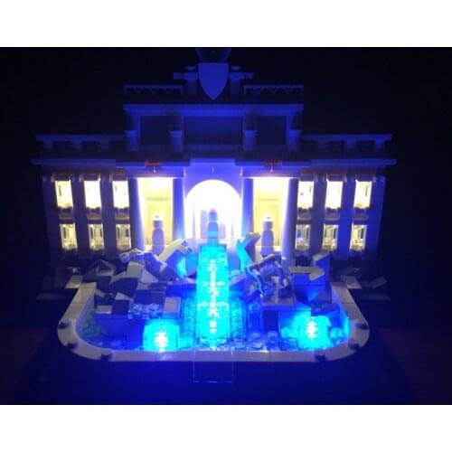 Kyglaring Led Lighting Set DIY Toys For 21020 Trevi Fountain Bricks (Not Included Building Blocks)