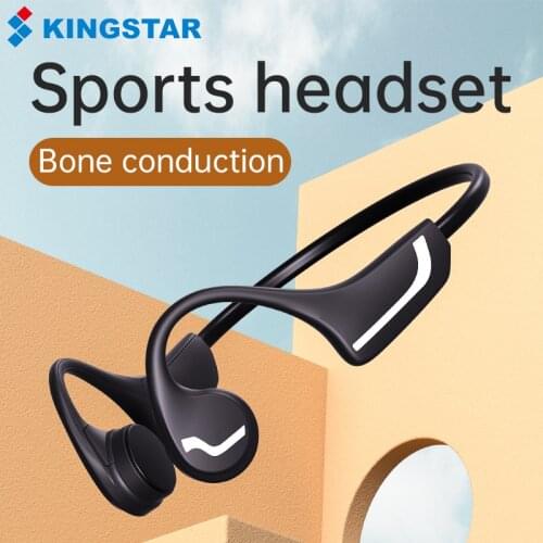 KINGSTAR Bone Conduction Earphone With Microphone Wireless Bluetooth Headphone Waterproof Running Headset For Xiaomi Huawei