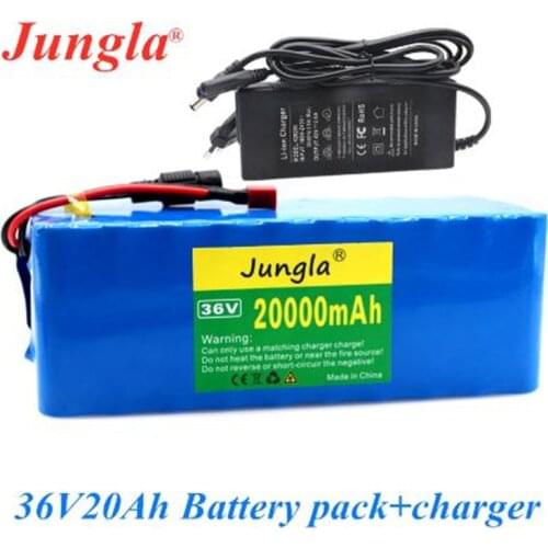 NEW Original 36V 10S4P 20Ah 36v 18650 battery 500W 42V 20000mAh for Ebike electric bicycle with BMS + 42V charger