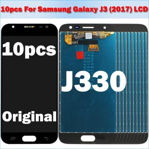 Wholesale 10 piece/lot LCD For Samsung Galaxy J3 2017 J330 J3 Pro J330F J330G LCD Touch Screen Digiziter assembly Replacement