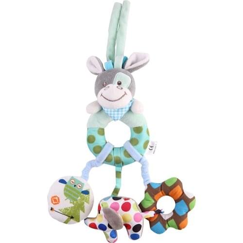 Animal Plush Toy Developmental Toy Bed Hanging Bed Infant Kids Baby Soft Toys For Children Skin-friendly Safety Cute Toys