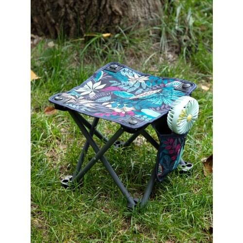 Outdoor folding stool portable camping beach fishing stool painting stool sketching household queuing stool Park little Maza