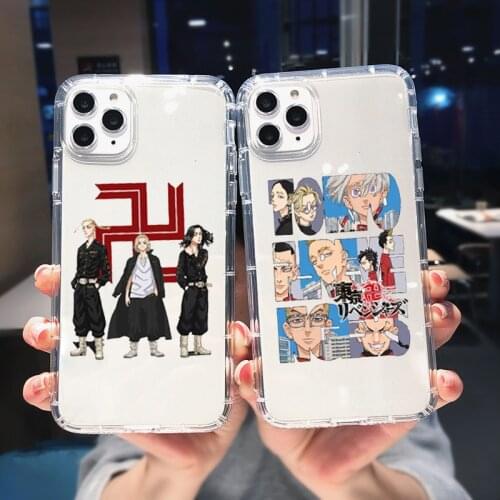 Tokyo Revengers Transparent Phone Case For iPhone 11 12 Pro MAX XS 7 XR SE2020 X 8 6s Plus Jpan Anime Soft Silicone Cover Fundas