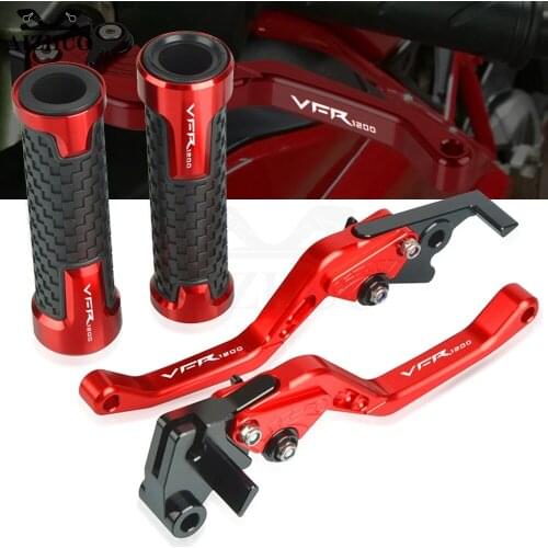 Motorcycle Adjustable Accessories FOR HONDA VFR1200 F 2010-2016 2015 2014 CNC Brake Clutch Levers Short Handbrake VFR1200 LOGO