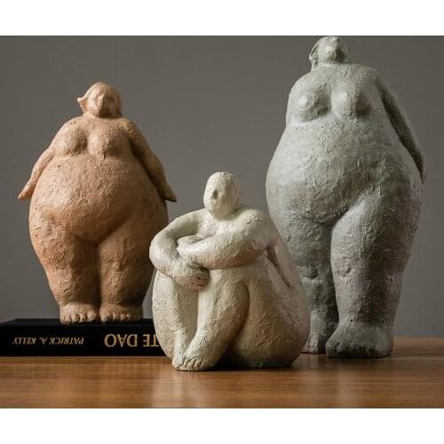 Resin Woman Model Abstract Sculpture Home Decoration Modern Statue For Decoration Large Office Desk Decor Living Room Decorative