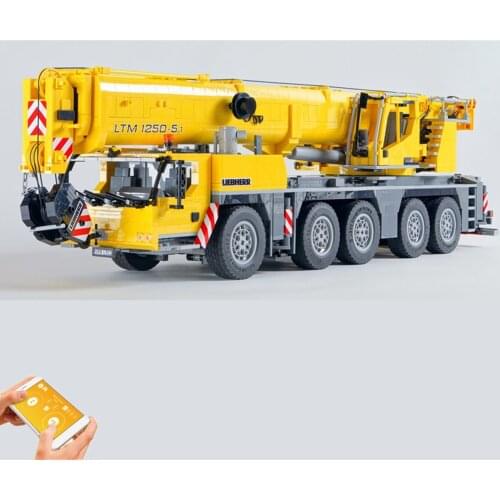 NEW 2021 MOC-57421 Liebherr LTM1250 technology remote control crane building block building block kit mobile model toy boy gift