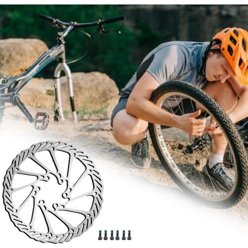 180MM Mountain Bike Oil Brake Discs Brake Pads 6nails Bicycle Disc Brake Rotor With 6 Pcs Screw Bike Prts Cycling Accessories