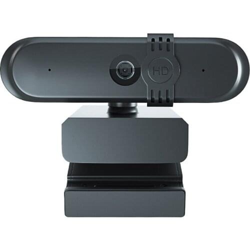 1080P Webcam, Dual Noise Reduction Microphones with Privacy Protection Cover, Webcam for Video Calls, Online Meetings