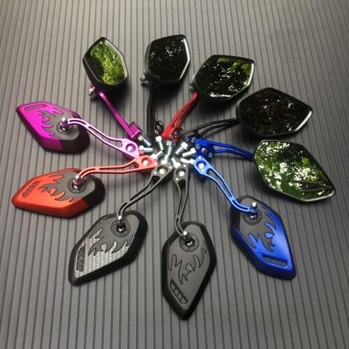 Motorcycle Rearview Mirror Scooter E-Bike Rear View Mirrors Back Side Convex Mirror 6mm Universual