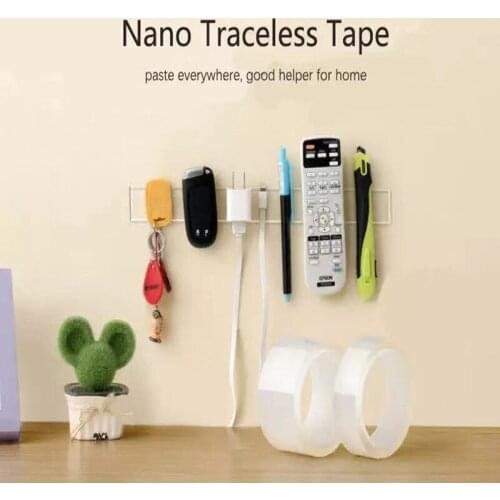 1M/2M/3M/5M Nano Magic Tape Double Sided Tape Transparent No Trace Reusable Waterproof Adhesive Tape Cleanable Home gekkotape