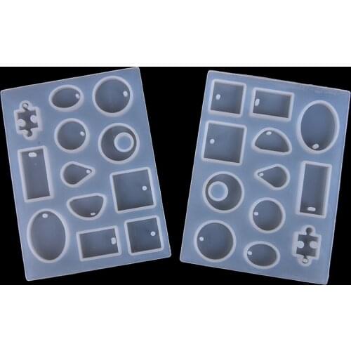 1Pc 12 Draft Silicones Mould Diy Charm Earring Chain Hanger Jewelry Making Craft Tool for Clay Epoxyresis